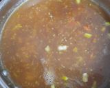 A picture of step 3 of Hot and sour soup.