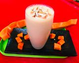 A picture of step 3 of Papaya shake.