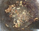 A picture of step 2 of Steam eggplant with stir fry minced meat.