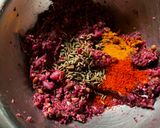 A picture of step 2 of Beetroot pulp tikki (crunchy tea time snacks).