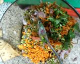 A picture of step 3 of Sprouts Bhel.