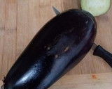 Foto del paso 1 de la receta: 🍆Berenjenas con tomate🍅 y yogur, tipo afgano 🇦🇫