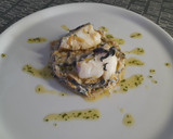 Foto del paso 9 de la receta: Bacalao cremoso con verduritas y trompeta de la muerte