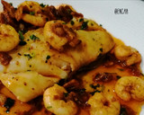 Foto del paso 8 de la receta: Bacalao con gambas al pimentón