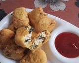 A picture of step 8 of Mint Masala Paneer Pakoda.