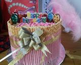 Foto langkah ke 10 dari resep Pocky Bday Cake #rainbow base cake# cepet,mudah,juara &tebel dikantong ('').