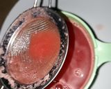 A picture of step 1 of Orange and Watermelon juice.