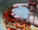 A picture of step 7 of Vegetable Brinji rice.