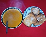 A picture of step 4 of Vegetable Soup and Toasted Bread.