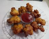 A picture of step 4 of Gobhi ke pakode (fritters).