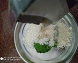 A picture of step 2 of Palak chole cheese kabab.