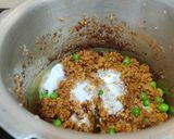 A picture of step 9 of SPICY SOYA GRANULES with MATAR...
