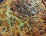 Une image de l'étape 4 de Quiche Guanciale, Champignons et Comté.