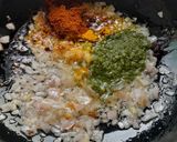 A picture of step 3 of Bamboo shoots prawns masala.