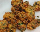A picture of step 4 of Bhaaji wada.