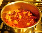 A picture of step 4 of Chana masala (chole).