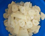 A picture of step 1 of Plantain chips.