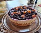 Áfonyás-sárgadinnyés túrótorta recept fázis 2 fotója