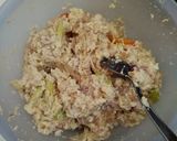 Foto langkah ke 3 dari resep Pepes Ayam Jamur Tahu.
