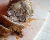 Libazsíron sütve kacsamájjal töltve kicsontozott csirkecombok recept fázis 4 fotója