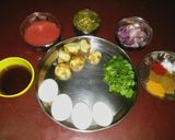 A picture of step 1 of Egg Curry.