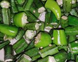 A picture of step 3 of Chicken Boneless And Bhindi (Lady Finger).