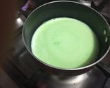 A picture of step 1 of Double layer Agar Agar (china grass) Dessert💚🇵🇰💚🇵🇰💚🇵🇰💚🇵🇰💚🇵🇰#ilovepakistanMotivational Post.