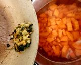 A picture of step 4 of My Carrot, Coriander + Sweet Potato Soup 🥰#Lunch.