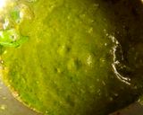 A picture of step 4 of Moong dal Dumplings In Spinach Tomato soup.