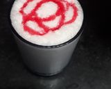 A picture of step 2 of Strawberry shake.