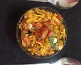 A picture of step 3 of Bhel puri.