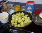 A picture of step 1 of Tandori aloo tikka.