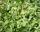 A picture of step 1 of Chaulai k saag /amaranth leaves sabzi.