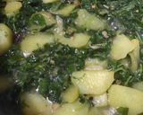 A picture of step 3 of Alu meethi.
