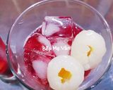 Hình bước làm 4 của món Trà vải việt quất và hoa atiso đỏ