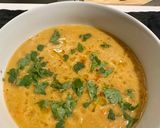 A picture of step 5 of Red Lentil Soup.