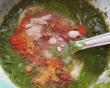 A picture of step 6 of Palak Paneer.
