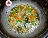 A picture of step 3 of Vegetable upma.