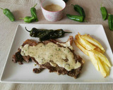 Foto del paso 5 de la receta: Entrecot con salsa de queso azul