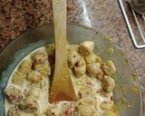 Foto del paso 6 de la receta: Tarta de pollo y champiñones con masa integral