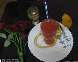 A picture of step 1 of Orange - Pomegranate juice.