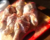 A picture of step 5 of Bacon & Sirloin Wrapped, Cream Cheese Stuffed Chicken Legs.