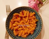 A picture of step 6 of Pasta Spiralli Aarrabiiata.