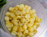 Hình bước làm 2 của món Xôi Cốm Hạt Sen