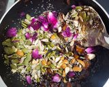 A picture of step 1 of Rose cashew stuffed burfi.