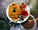 A picture of step 5 of Besan Sooji Nutri Roastie /Chilla.