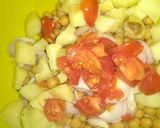 A picture of step 2 of Cholay in Papadri katori.