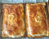 Foto del paso 7 de la receta: Empanada de bonito, huevo y alcaparras con masa de hojaldre
