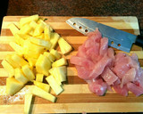 Foto del paso 2 de la receta: Pollo con piña y salsa de mostaza y miel con arroz al curry