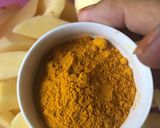 Gambar langkah 3 resipi Kentang goreng.